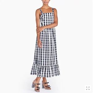 New with tags! J. Crew Gingham Maxi Dress